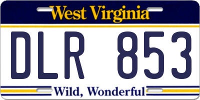 WV license plate DLR853