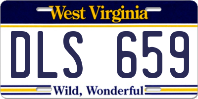 WV license plate DLS659