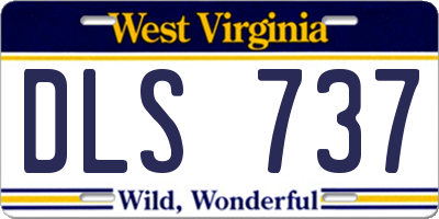 WV license plate DLS737