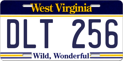 WV license plate DLT256
