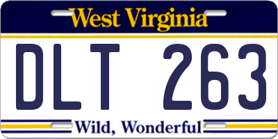 WV license plate DLT263