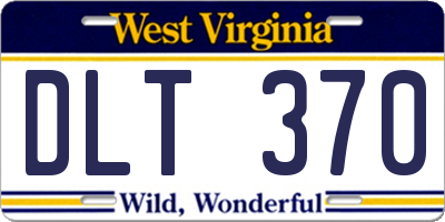 WV license plate DLT370