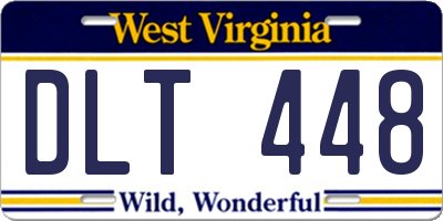 WV license plate DLT448