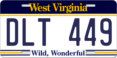 WV license plate DLT449