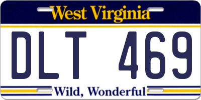 WV license plate DLT469