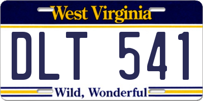 WV license plate DLT541