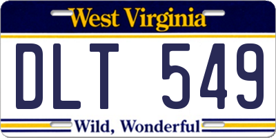 WV license plate DLT549