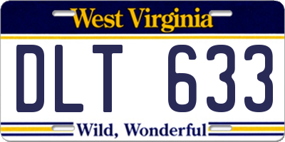 WV license plate DLT633