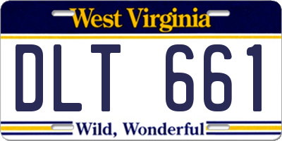 WV license plate DLT661