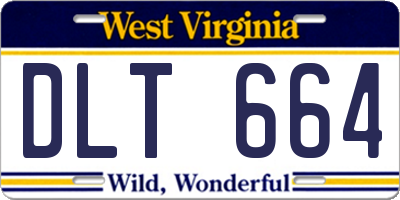 WV license plate DLT664