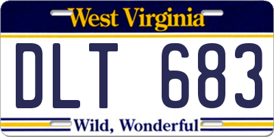 WV license plate DLT683