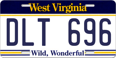 WV license plate DLT696