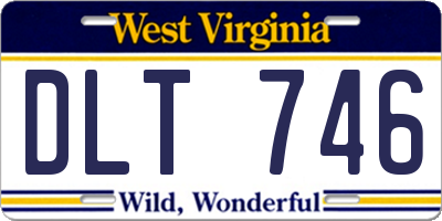 WV license plate DLT746