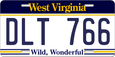 WV license plate DLT766