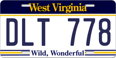 WV license plate DLT778