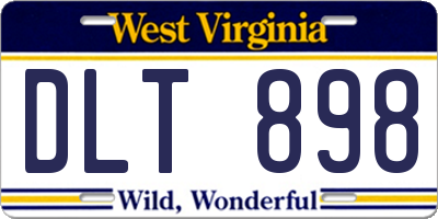 WV license plate DLT898
