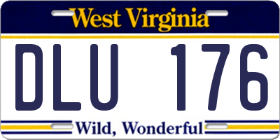 WV license plate DLU176