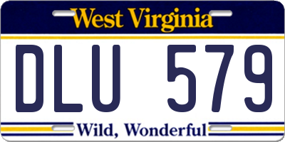 WV license plate DLU579