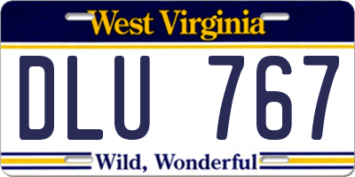 WV license plate DLU767