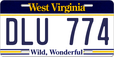WV license plate DLU774
