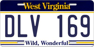 WV license plate DLV169