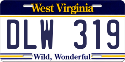 WV license plate DLW319