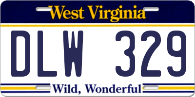 WV license plate DLW329