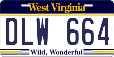 WV license plate DLW664