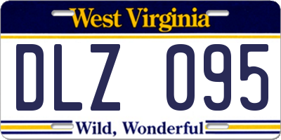 WV license plate DLZ095