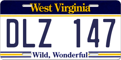 WV license plate DLZ147