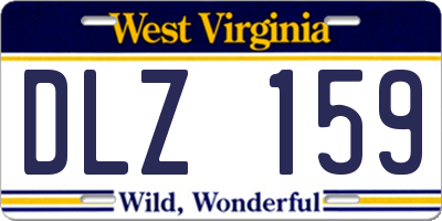 WV license plate DLZ159
