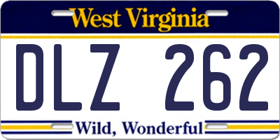 WV license plate DLZ262