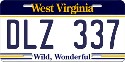 WV license plate DLZ337