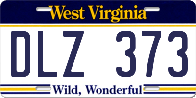 WV license plate DLZ373