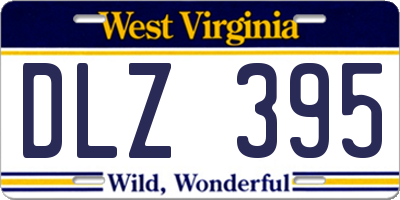WV license plate DLZ395