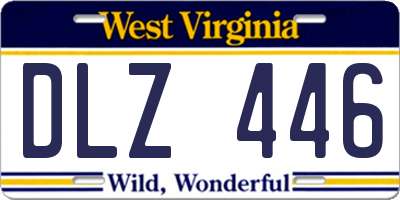 WV license plate DLZ446