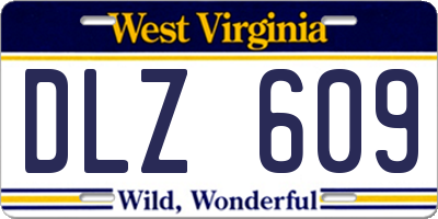 WV license plate DLZ609