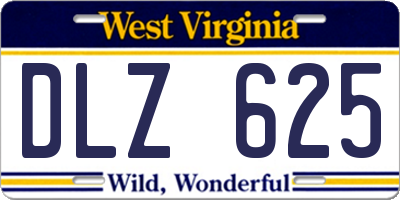 WV license plate DLZ625