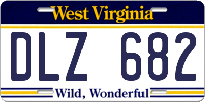 WV license plate DLZ682