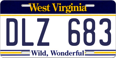 WV license plate DLZ683
