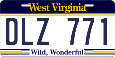 WV license plate DLZ771