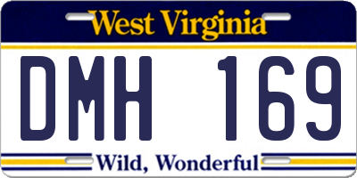 WV license plate DMH169