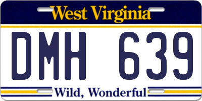 WV license plate DMH639