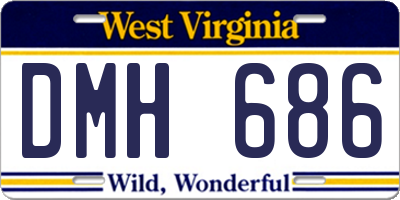 WV license plate DMH686