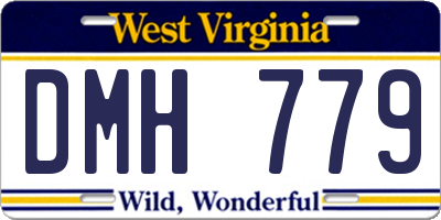 WV license plate DMH779