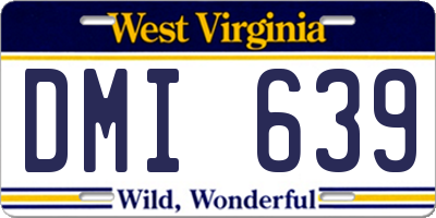 WV license plate DMI639