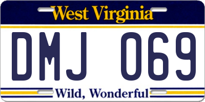 WV license plate DMJ069