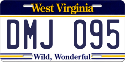 WV license plate DMJ095
