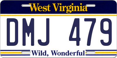 WV license plate DMJ479