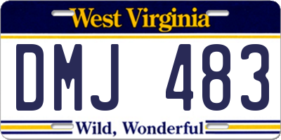 WV license plate DMJ483